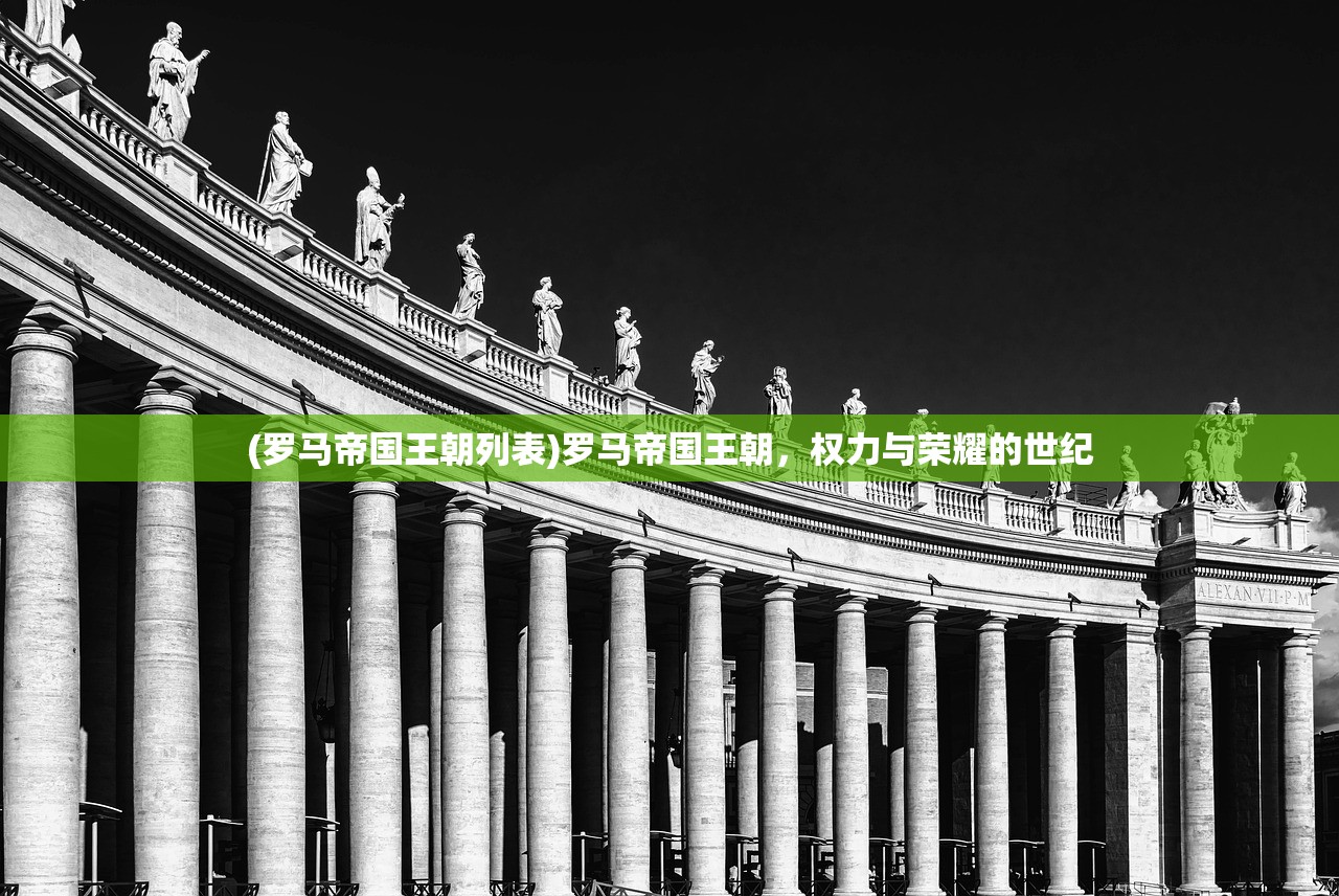 (罗马帝国王朝列表)罗马帝国王朝，权力与荣耀的世纪