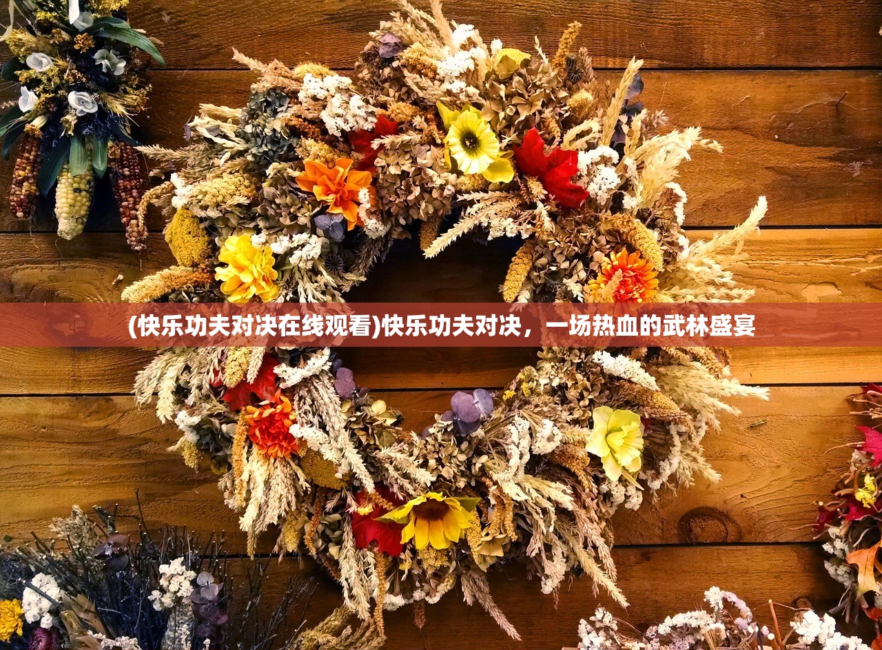 (快乐功夫对决在线观看)快乐功夫对决，一场热血的武林盛宴